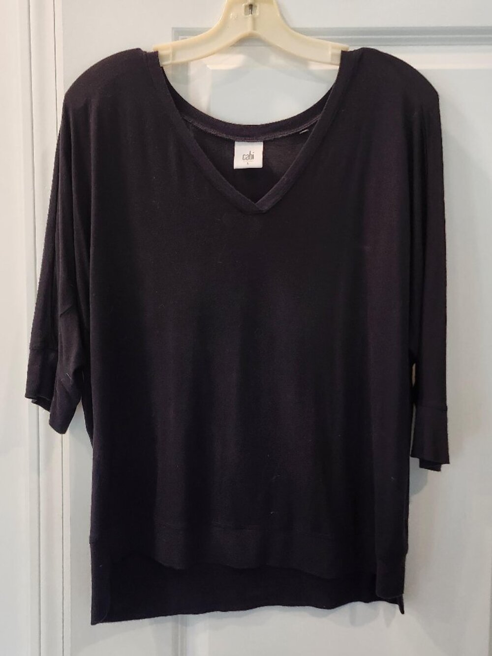 CABI TEMPT TEE # 5190 BLACK SHORT SLEEVE TEE LARGE